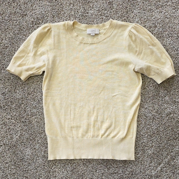 LOFT Tops - LOFT Cream Short Sleeve Tee